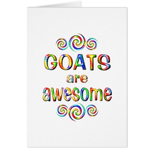 GOATS ARE AWESOME CARDS (Front)