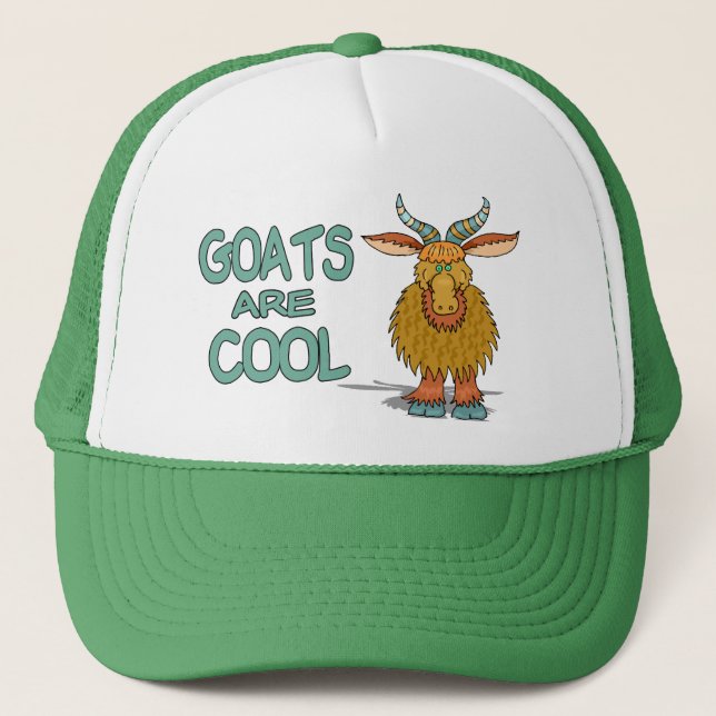 Goats Are Cool Trucker Hat (Front)