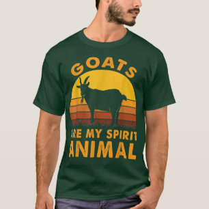 Goats Are My Spirit Animals Goat Farmer Farm  T-Shirt