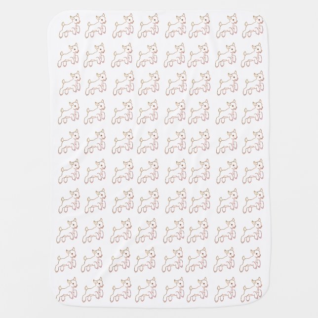 GOATS! Baby Blanket (Front)