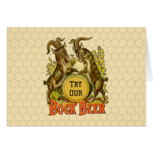Goats Bock Beer Advertising Cards (Front Horizontal)