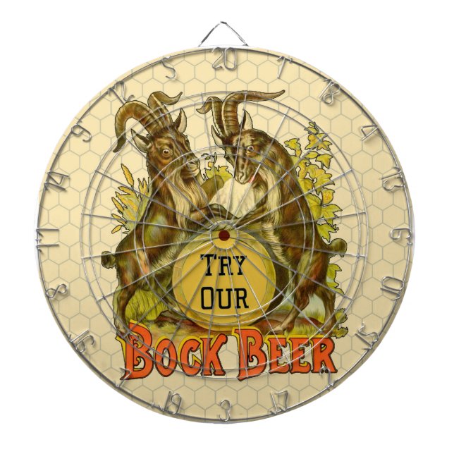 Goats Bock Beer Advertising Dartboard (Front)