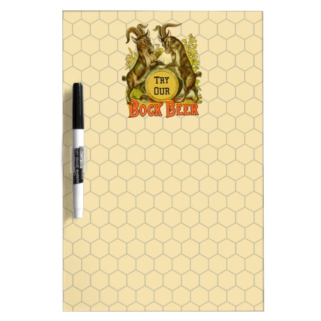 Goats Bock Beer Advertising Dry Erase Board (Front)