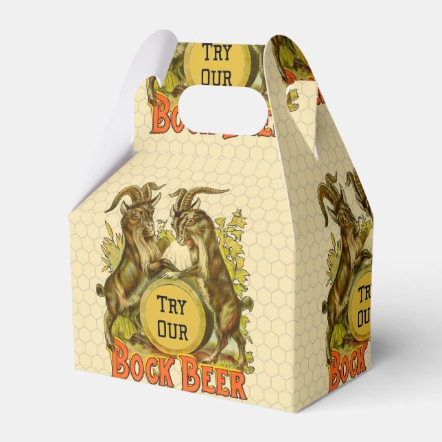 Goats Bock Beer Advertising Favor Boxes (Front Side)