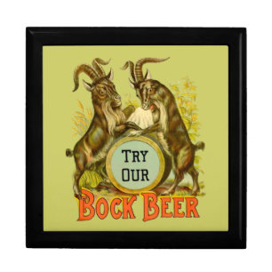 Goats Bock Beer Advertising Keepsake Box