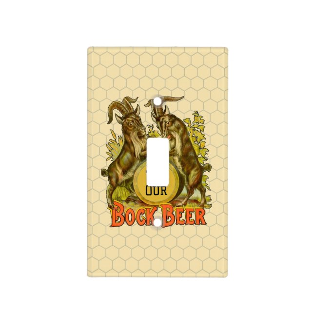 Goats Bock Beer Advertising Light Switch Cover (Front)
