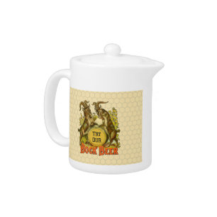 Goats Bock Beer Advertising Teapot