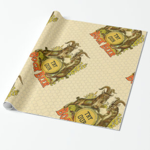 Goats Bock Beer Advertising Wrapping Paper