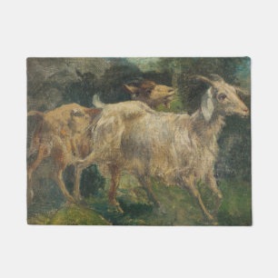Goats (by Vincenzo Caprile) Doormat