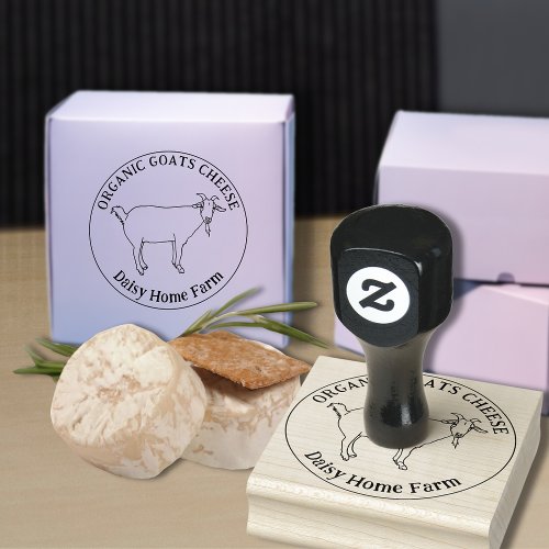 Goats Cheese Business Rubber Stamp