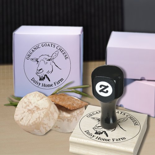 Goats Cheese Custom Business Rubber Stamp