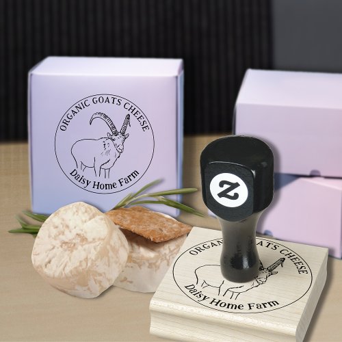 Goats Cheese Simple Business Rubber Stamp