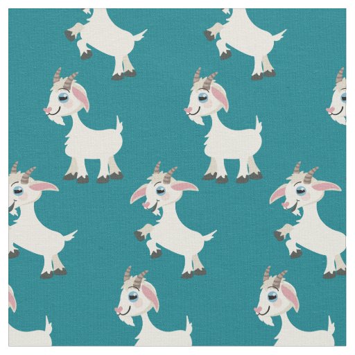 Goats Cute Kids Fabric