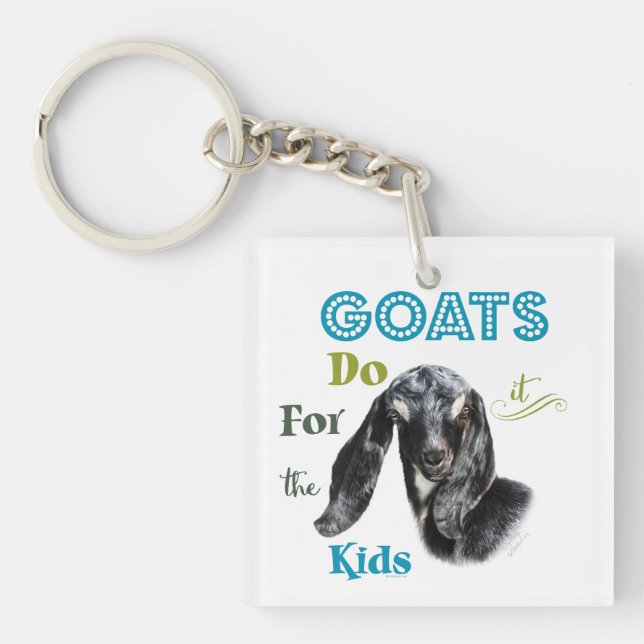 GOATS | Do it for the Kids GetYerGoat™ Keychain (Front)