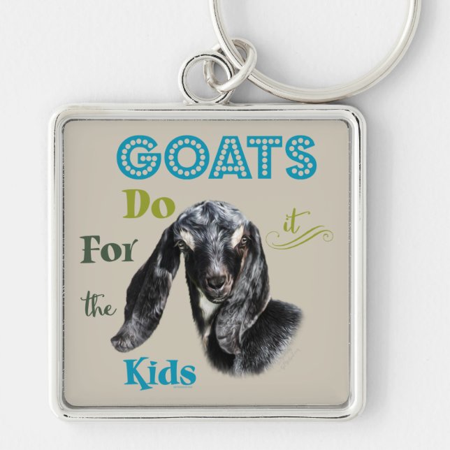 GOATS | Do it for the Kids GetYerGoat™ Keychain (Front)