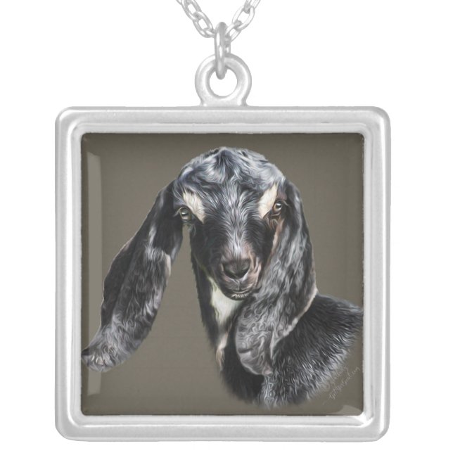 GOATS | Do it for the Kids GetYerGoat™ Silver Plated Necklace (Front)