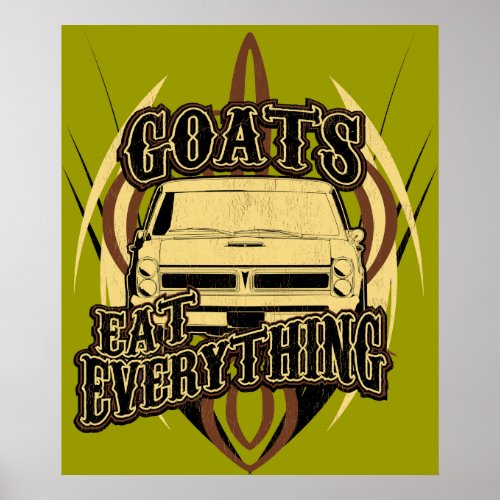 Goats Eat Everything Poster