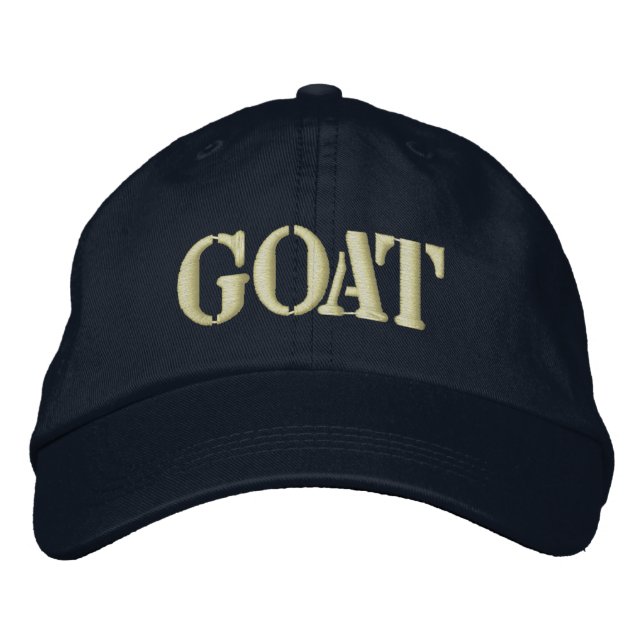 GOATS EMBROIDERED BASEBALL HAT (Front)