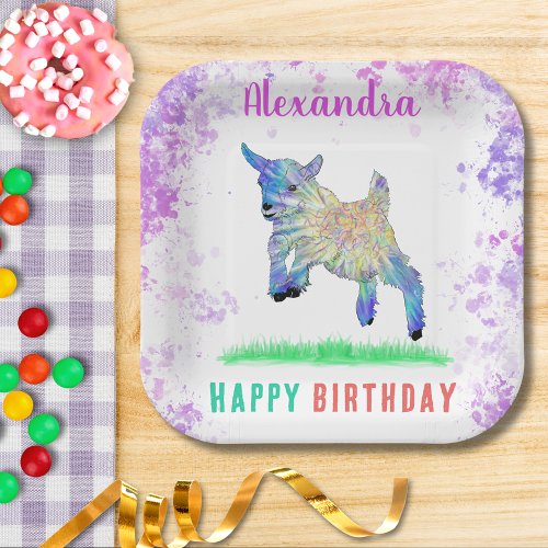 Goats Farm Animal Themed Birthday Party Paper Plates