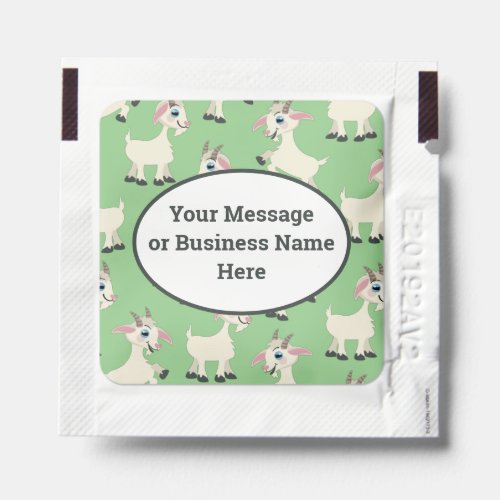 Goats Farm Business Logo Name Message Hand Sanitizer Packet