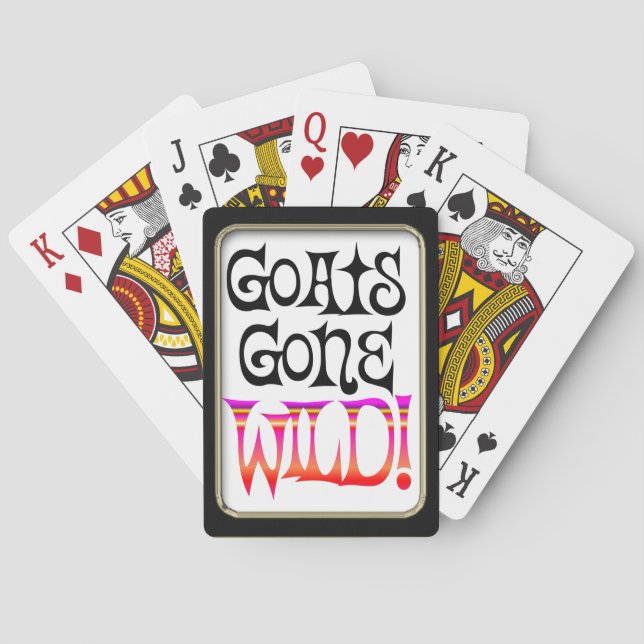 Goats Gone Wild  Bicycle® Playing Poker Cards (Back)