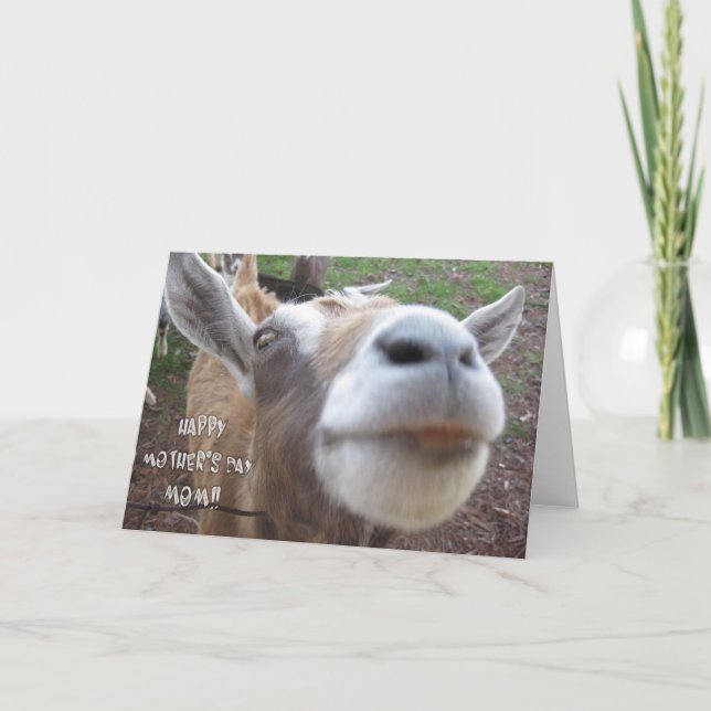 Goat's Happy Mother's Day Card (Front)