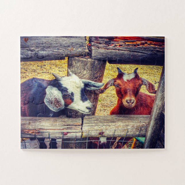 Goats Hood River Oregon Jigsaw Puzzle (Horizontal)