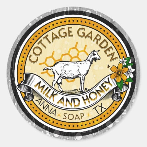 Goats Milk  Honey Soap Label Sticker