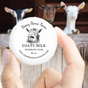 Goats Milk Soap Business Website Classic Round Sticker