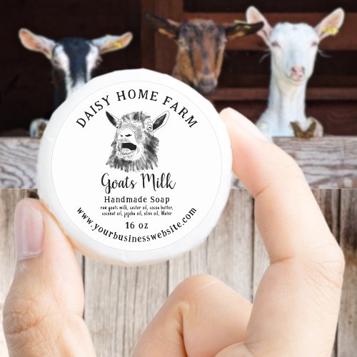 Goats Milk Soap Funny Screaming Goat Classic Round Sticker