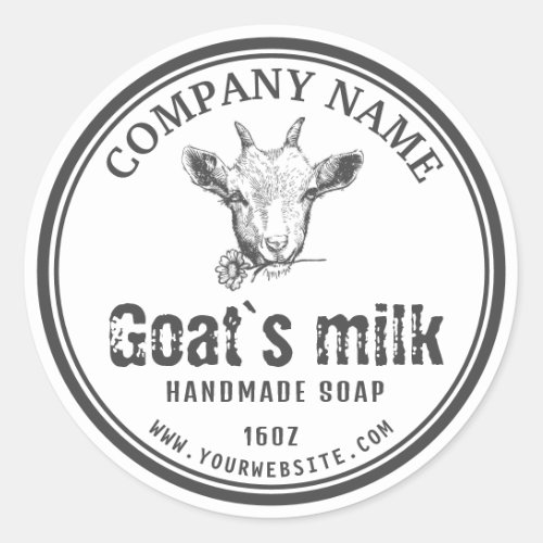 Goats Milk Soap Label  Goat Logo