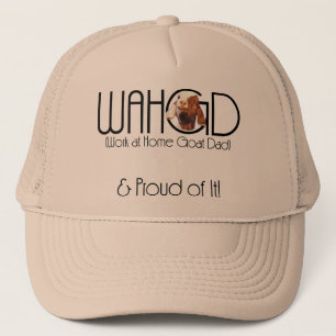 Goats Pet Farm Animal Boer Goat Work at Home Dad Trucker Hat