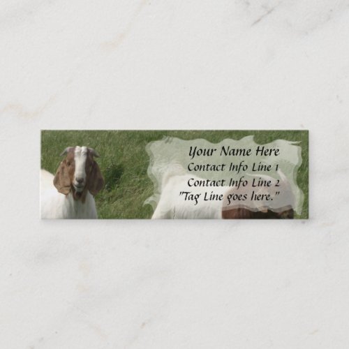Goats Profile Card Business Card