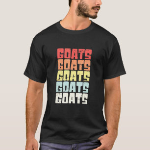 Goats Retro Vintage Design Goat Animal T-Shirt