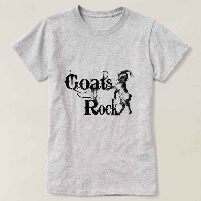 GOATS ROCK | by TotallyGoatally™ T-Shirt (Design Front)