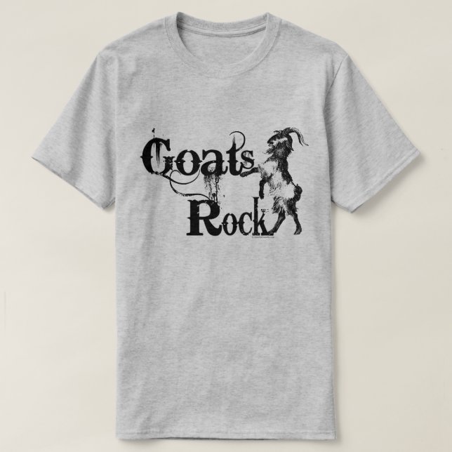 GOATS ROCK | by TotallyGoatally™ T-Shirt (Design Front)