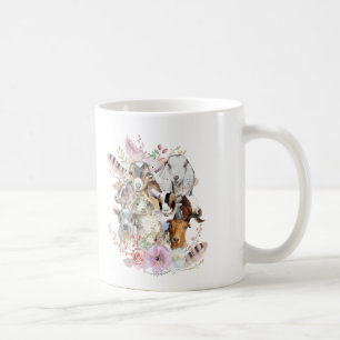 GOATs Watercolor Goat Portraits GetYerGoat™ Coffee Mug