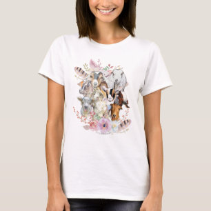 GOATs Watercolor Goat Portraits GetYerGoat™ T-Shirt