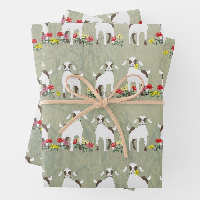 Goats Wrapping Paper Sheets (In situ)
