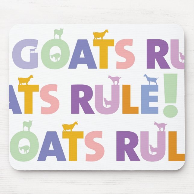 GOATSRULE.CR, GOATSRULE.CR, GOATSRULE.CR MOUSE PAD (Front)