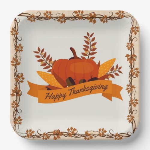 Gobble Day Paper Plates