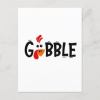 Gobble Funny Thanksgiving Turkey Feast
