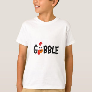 Gobble Funny Thanksgiving Turkey Feast T-Shirt