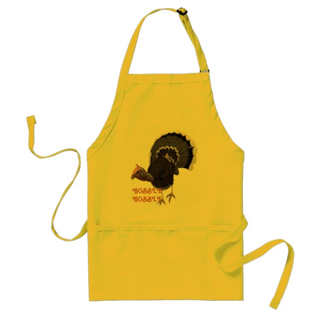 GOBBLE GOBBLE ADULT APRON (Front)