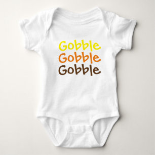 Gobble Gobble Gobble Baby Jersey Bodysuit