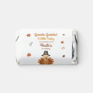 Gobble Gobble Little Turkey Birthday Candy Favor