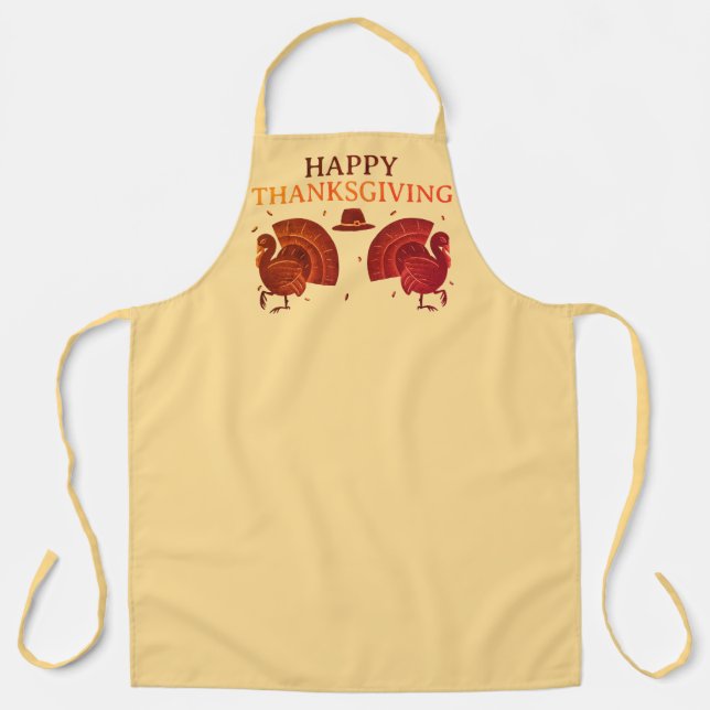 Gobble Gobble Thanksgiving Apron (Front)