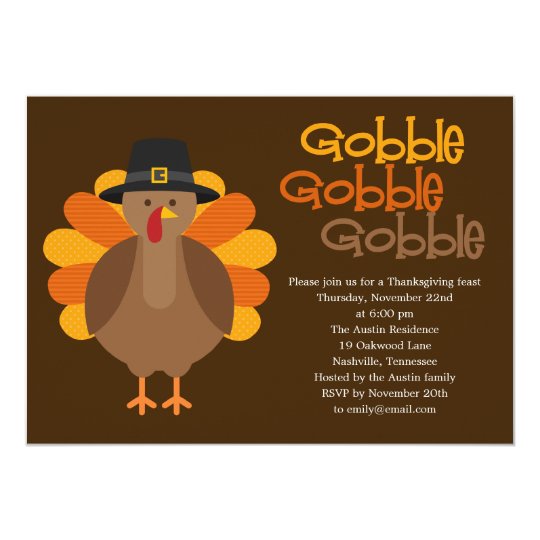 Thanksgiving Party Invitations For Kids 9