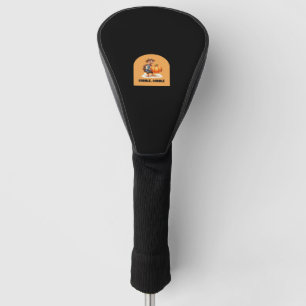 Gobble, Gobble Thanksgiving Turkey with Pumpkin Cl Golf Head Cover