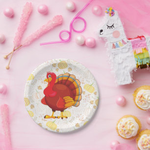 Gobble Gobble Till You Wobble Funny Thanksgiving Paper Plates